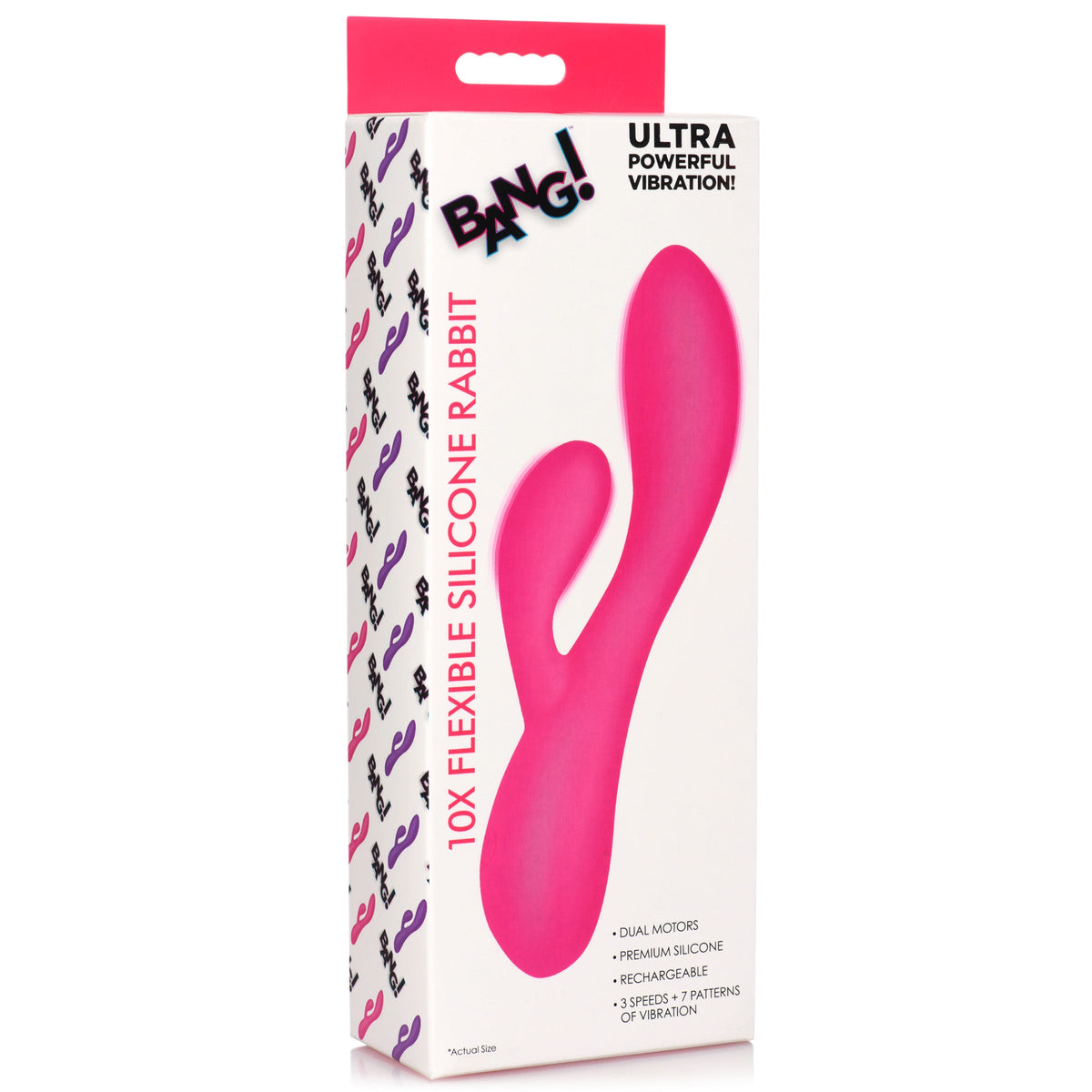 10X Flexible Silicone Rabbit - Pink