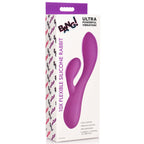 10X Flexible Silicone Rabbit - Purple