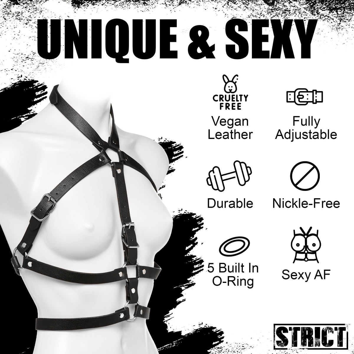 STRICT Female Body Harness - S/M