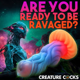 Creature Cocks Alien Invader Alien Glow-in-the-Dark Silicone Dildo