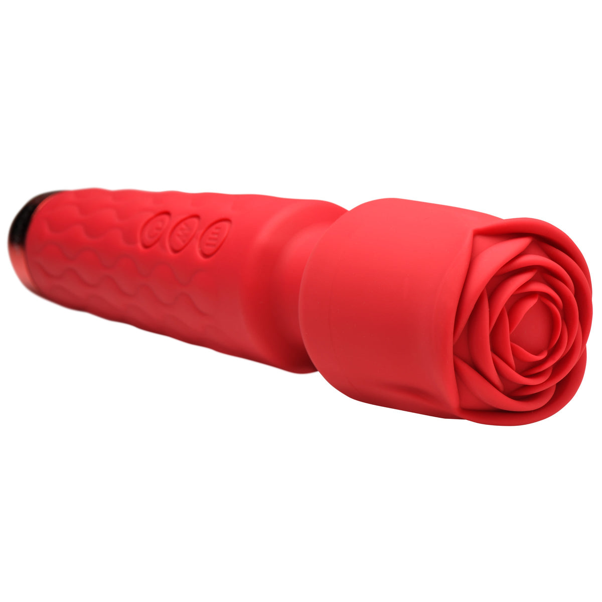Pleasure Rose 10X Silicone Wand with Rose Attachment
