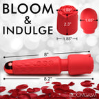 Pleasure Rose 10X Silicone Wand with Rose Attachment