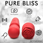 Pleasure Rose 10X Silicone Wand with Rose Attachment