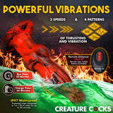 Creature Cocks Hell Wolf Thrusting & Vibrating Silicone Dildo