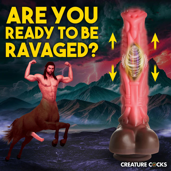 Creature Cocks Deluxe Centaur Thrusting & Vibrating Silicone Dildo