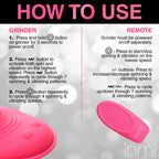 Spin 'N' Grind Rotating & Vibrating Silicone Grinder