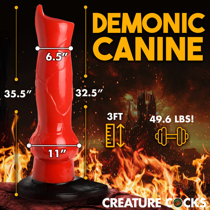 Giant Hell-Hound Canine Dildo by creature cocks