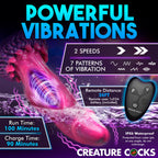 Xenox Vibrating Silicone Dildo with Remote by creature cocks