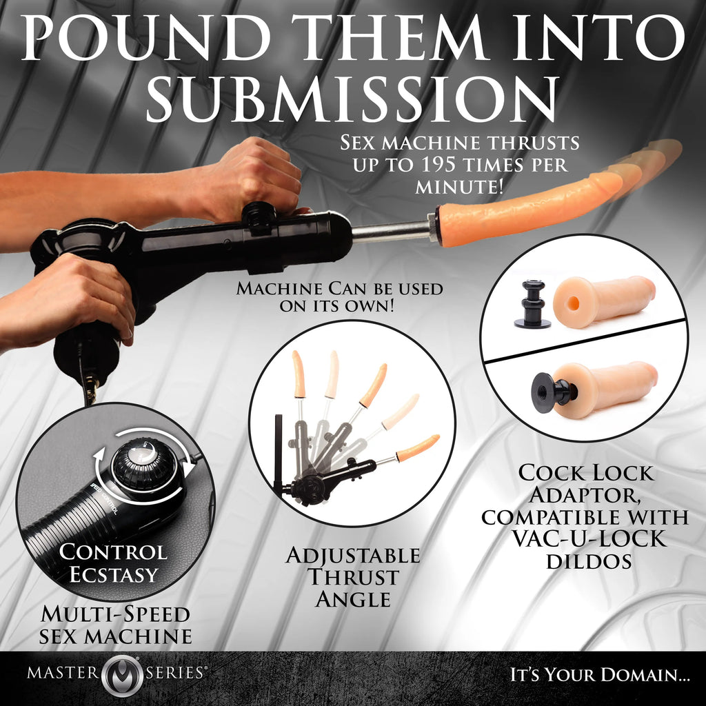 LEG SPREADER OBEDIENCE CHAIR WITH SEX MACHINE