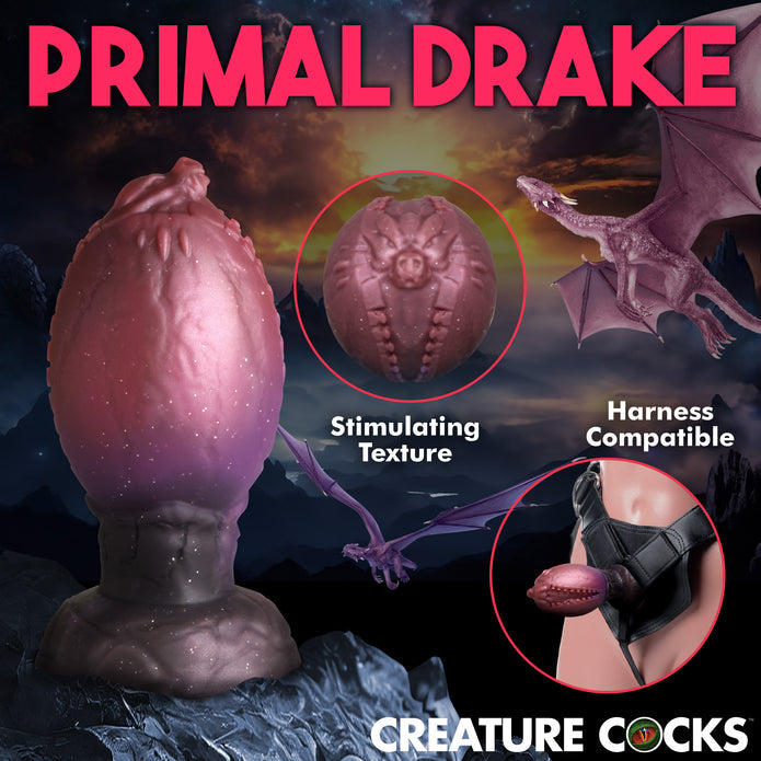 Creature Cocks Dragon Hatch Silicone Egg - L
