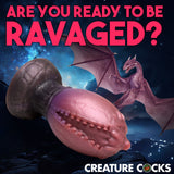 Creature Cocks Dragon Hatch Silicone Egg - XL