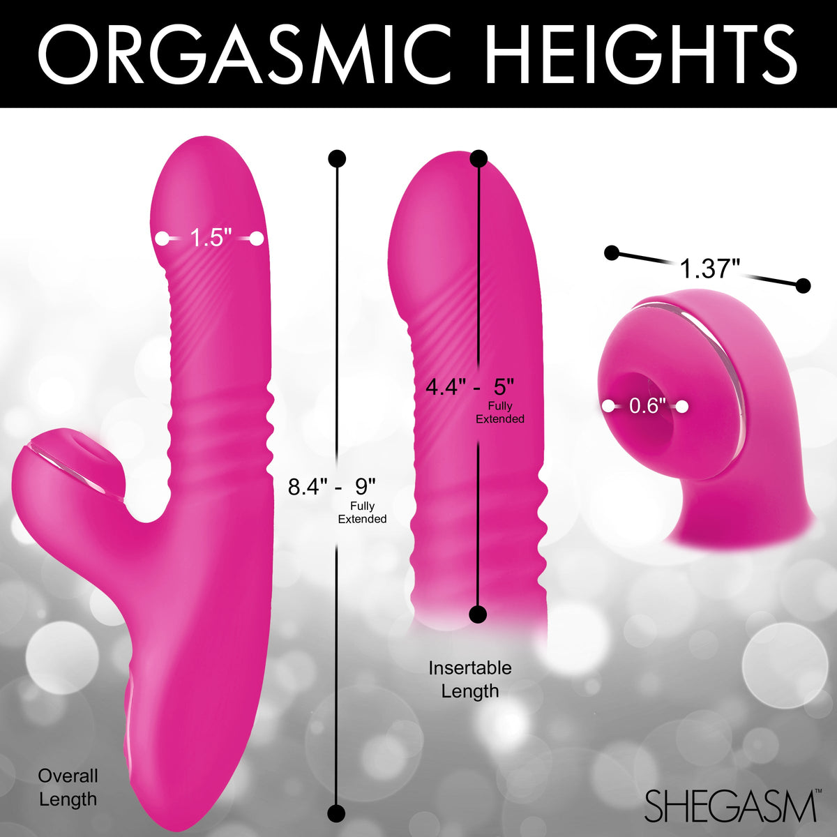 Shegasm Pro-Thrust Thrusting Suction Rabbit