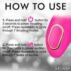 Shegasm Pro-Thrust Thrusting Suction Rabbit