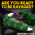 Creature Cocks Dragon Claw Silicone Dildo Green