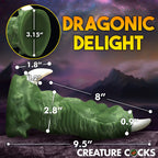 Creature Cocks Dragon Claw Silicone Dildo Green