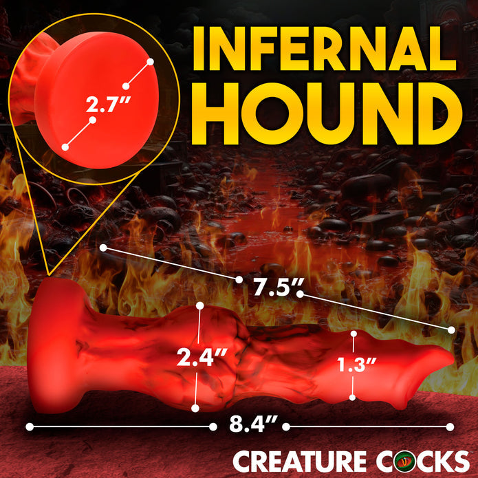 Creature Cocks Fire Hound Silicone Dildo - Medium