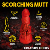 Creature Cocks Fire Hound Silicone Dildo - Medium