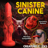 Creature Cocks Fire Hound Silicone Dildo - Small