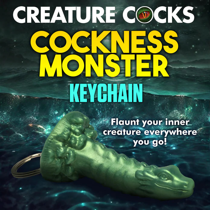 Creature Cocks Cockness Monster Keychain