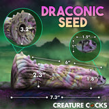 Creature Cock Dragon Spawn Dragon Ovipositor Silicone Dildo with Eggs