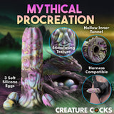 Creature Cock Dragon Spawn Dragon Ovipositor Silicone Dildo with Eggs