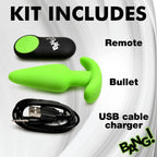 GLOW-IN-THE-DARK SILICONE BUTT PLUG