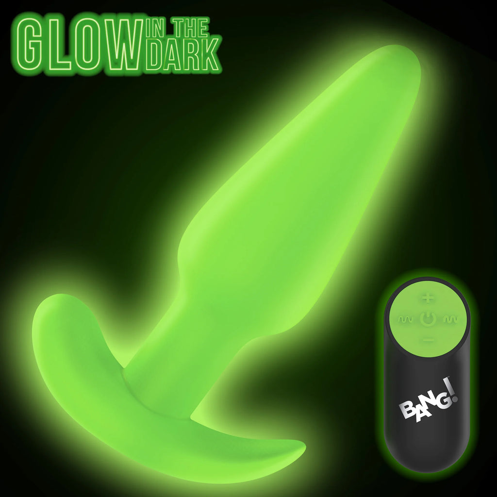 GLOW-IN-THE-DARK SILICONE BUTT PLUG