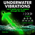 28X Glow-In-The-Dark Anal Beads W/ Remote