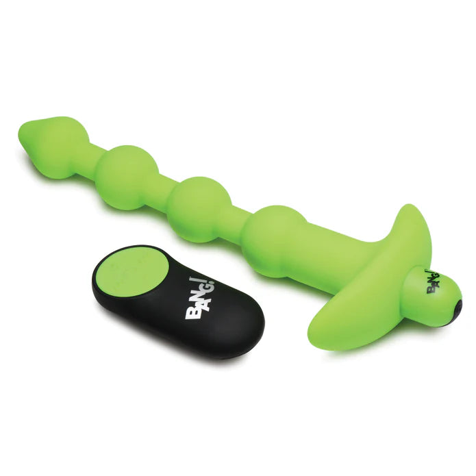 28X Glow-In-The-Dark Anal Beads W/ Remote