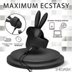 Shegasm Sucky Bunny Clit Stimulator - Black