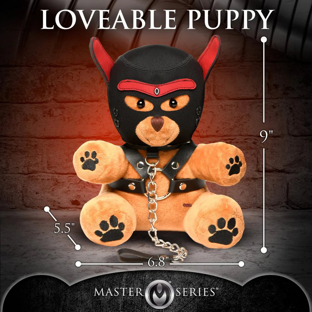 PUP BEAR WITH REMOVEABLE MUZZLE AND HOOD