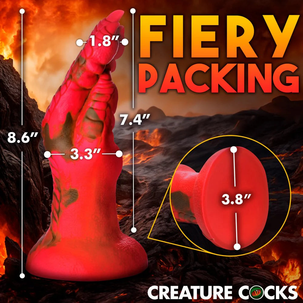 CREATURE COCKS DEMON CLAW FISTING SILICONE DILDO RED