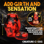 Creature Cock Hell Hound Silicone Penis Sleeve + Ball Stretcher