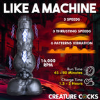 Cyborg Cock Thrusting &amp; Vibrating Silicone Dildo