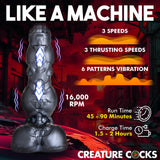 Cyborg Cock Thrusting &amp; Vibrating Silicone Dildo