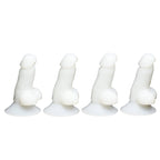 Glow-in-the-Dark Suction Snap-On Peckers 4 Pack by Big Ballers
