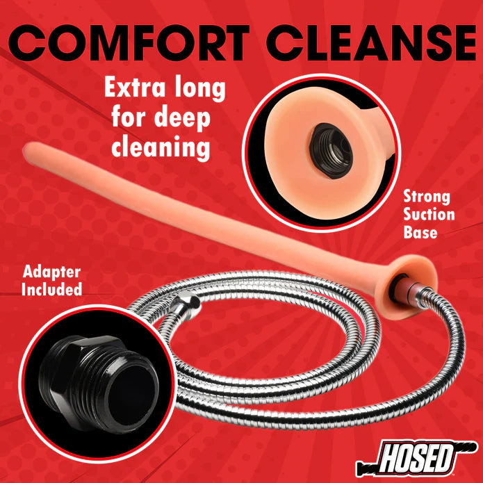 Hosed 19" Slim Silicone Enema Hose