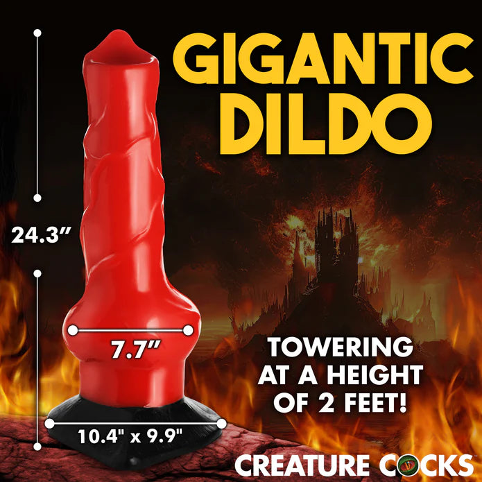 Creature Cock Giant 2 Foot Hell-Hound Canine Dildo