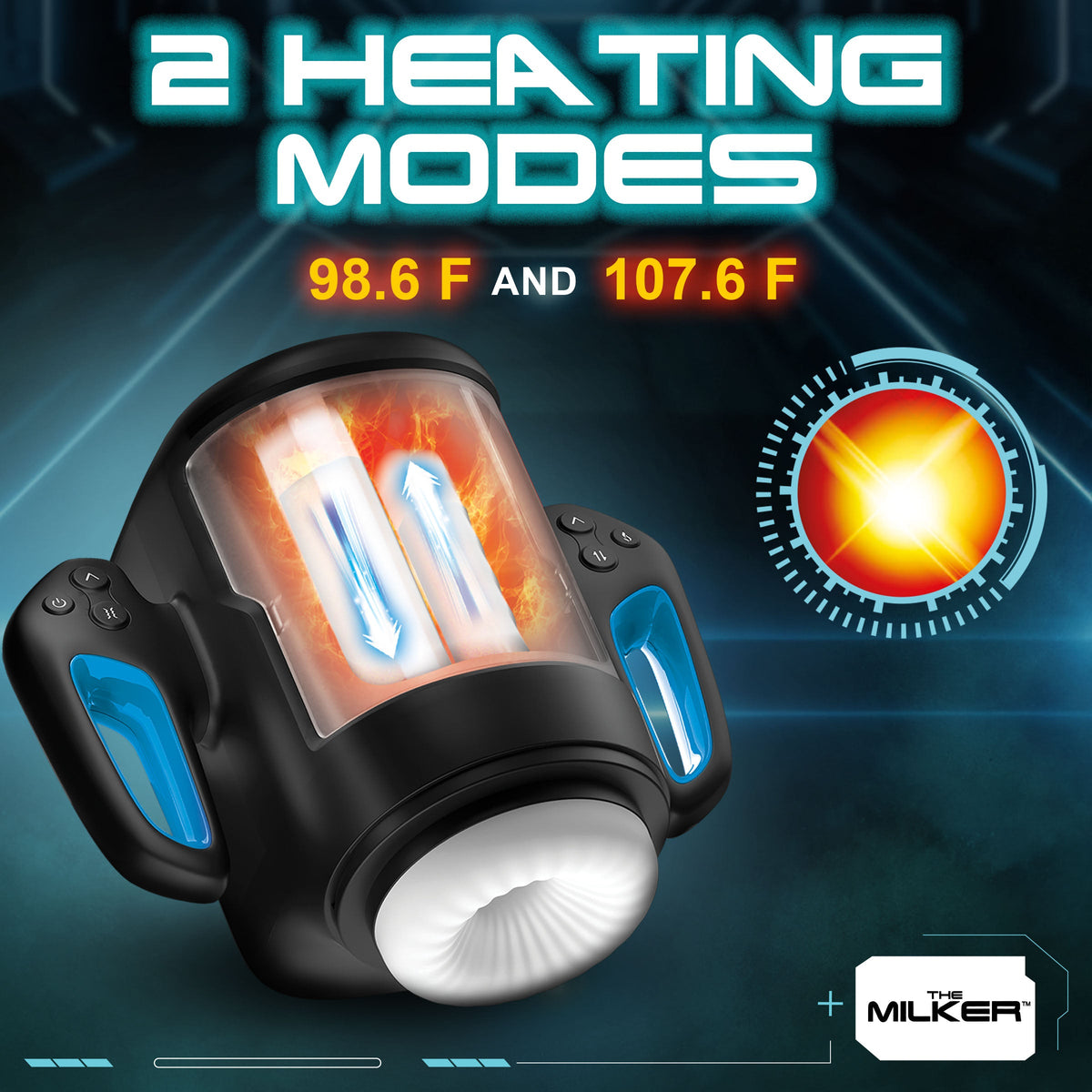 Cyber Milker Stroking & Vibrating Masturbator