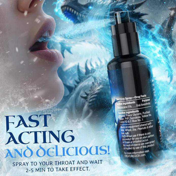 Creature Cock Deep Throat Spearmint Numbing Spray 2oz