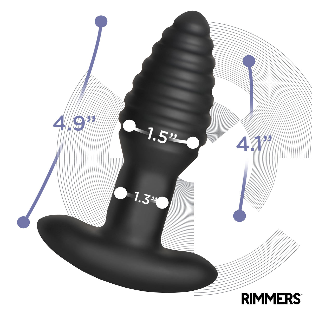 Rimmers Model-E Vibrating Rimming Plug with Remote Control