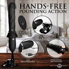 Ultimate Power Pounder Vibrating & Thrusting Silicone Dildo w/ Remote