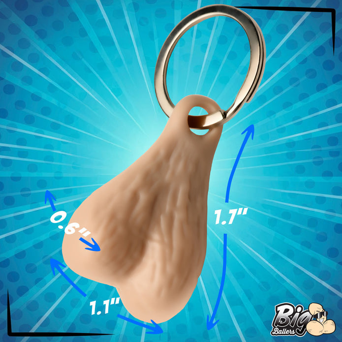 Big Ballers Nuts Keychain Set - Dark, Light, Silver