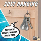Big Ballers Nuts Keychain Set - Dark, Light, Silver
