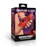 Creature Cock Serpentine Stroker Silicone Masturbator - Red