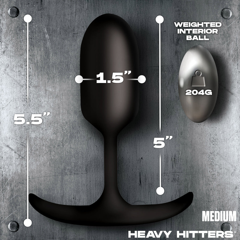 Vibrating Weighted Silicone Anal Plug