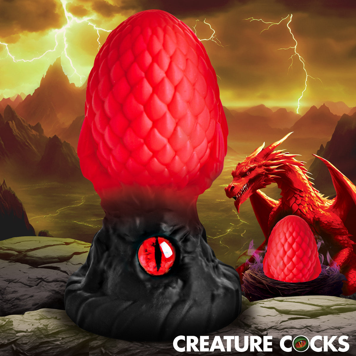Eye of the Dragon Silicone Butt Plug