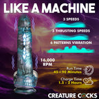 Astro-Thrust Thrusting &amp; Vibrating Silicone Dildo