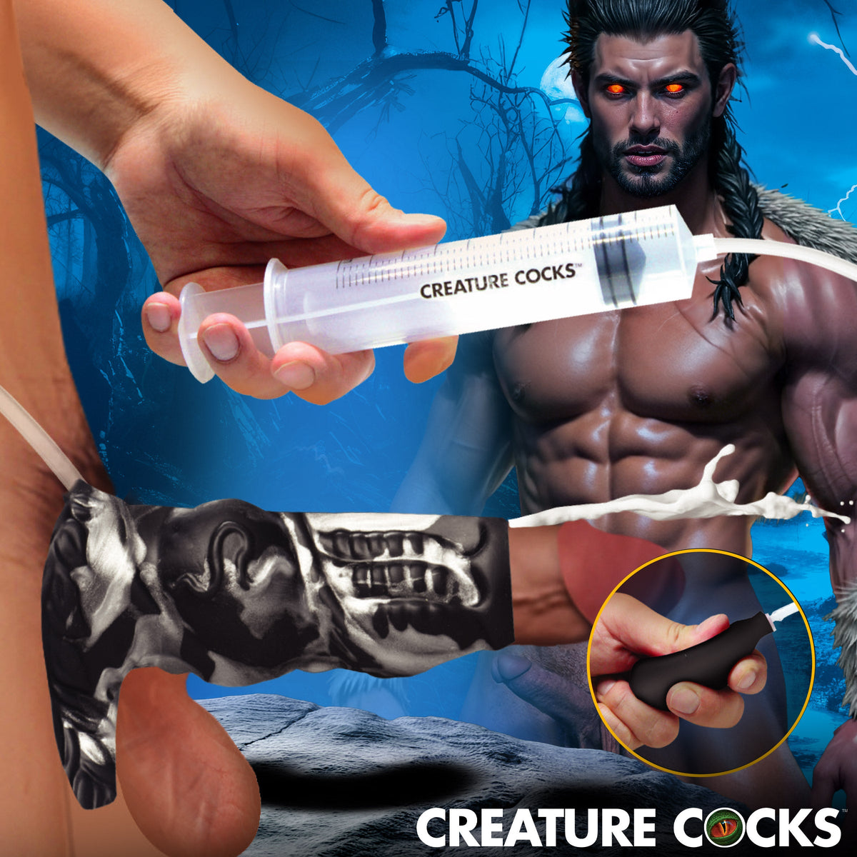 Squirting Silicone Penis Enhancer