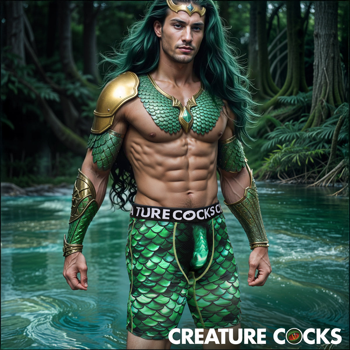 Cockness Monster Lake Creature Boxer Shorts